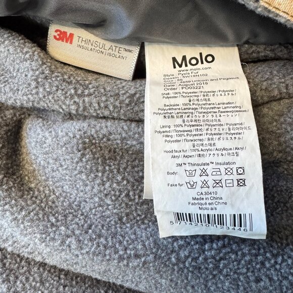 MOLO Polaris Snowsuit Girls 18 Mos 86 Pegasus Horses Insulated Winter Snow Suit - Picture 12 of 13